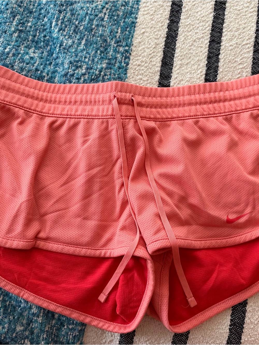 Nike Women’s Coral Pink Athletic Shorts with Inner Brief